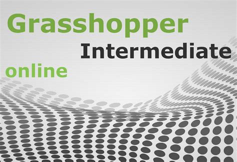 Rhino News Etc Intermediate Grasshopper Course December 1 4