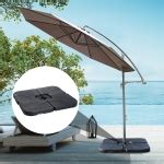 Outsunny Heavy Duty Square Piece Offset Cantilever Umbrella Stand