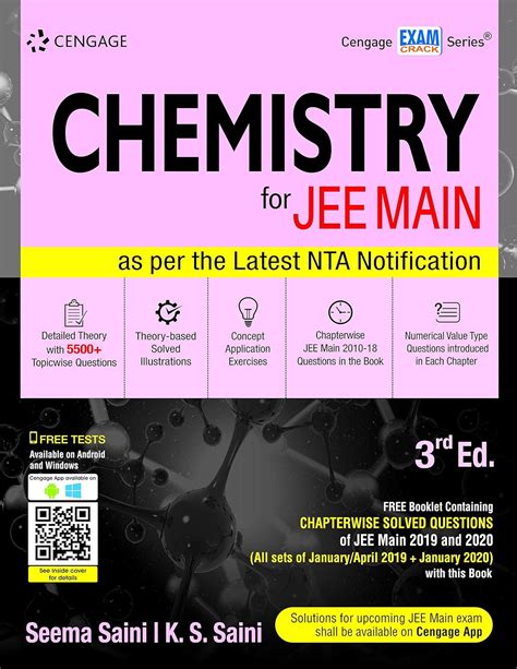 Chemistry For Jee Main 3rd Edition Cengage India 0009353504562 Books