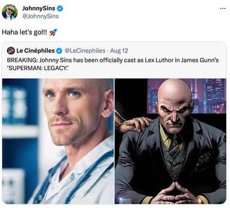 James Gunn Responds To Rumors About An Adult Star Being Cast As Lex