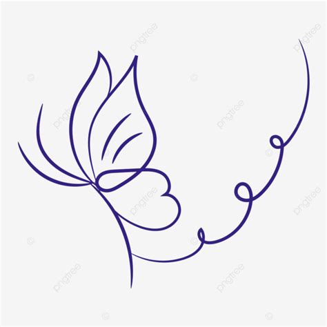 Arte De L Nea De Mariposa Vector Png Linda Mariposa Forro De