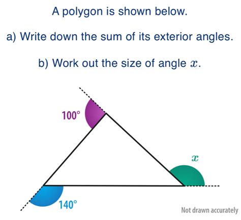 Solved A Polygon Is Shown Below A Write Down The Sum Of Its Exterior