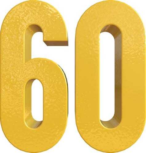 60 Años PNG para descargar gratis 