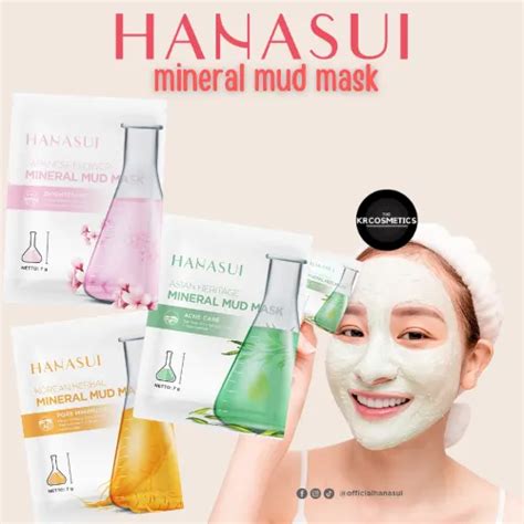 HANASUI Mineral Mud Mask 7g Korean Herbal Asian Heritage Japanese