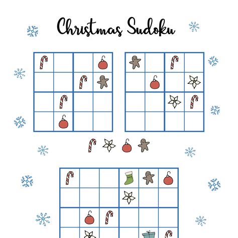 Free Christmas Printables Sudoku Mama Geek