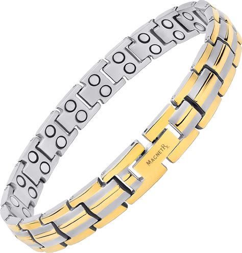 Magnetrx® Womens Ultra Strength Magnetic Bracelet Titanium Magnetic