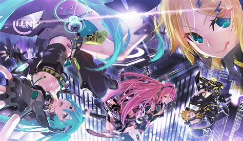 壁紙、ボーカロイド、初音ミク、megurine Luka Kagamine Rin Kagamine Len、アニメ、少女、ダウンロード、写真