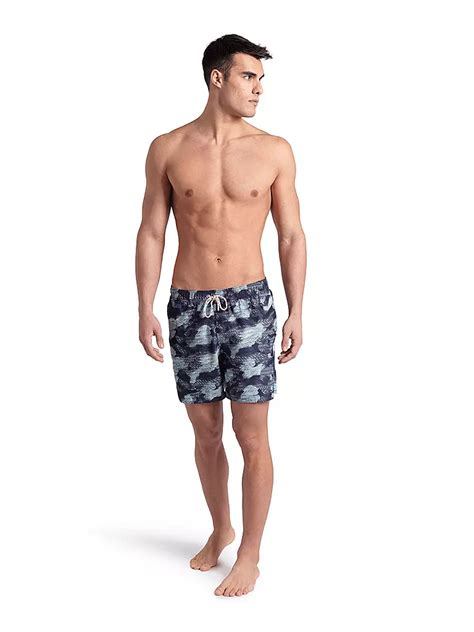 arena herren badeshort beach boxer allover bunt