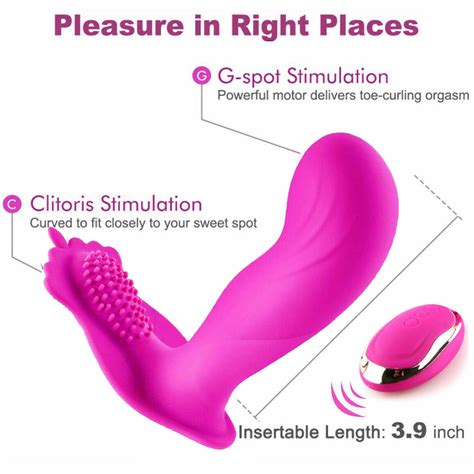 Panties Dildo Vibrator G Spot Massager Remote Control Wearable Women