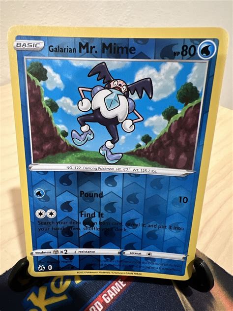 Pok Mon Tcg Galarian Mr Mime Crown Zenith Reverse Holo Common