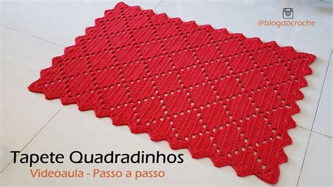 Tapete De Crochê Fácil E Econômico Quadrado