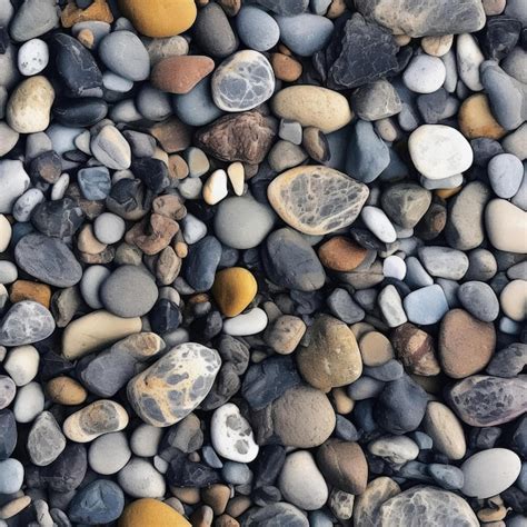 Textura Perfeita De Praia De Seixos Foto Premium