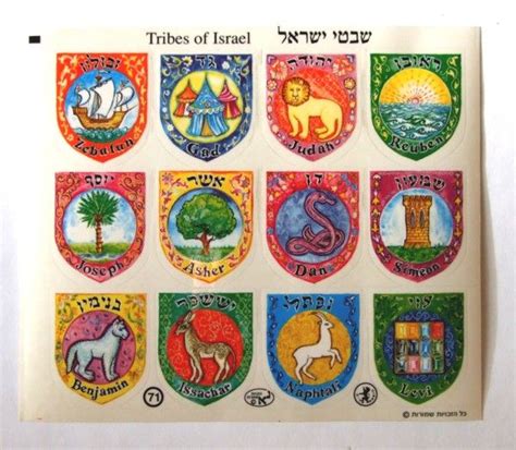 12 Tribes Of Israel Names And Symbols