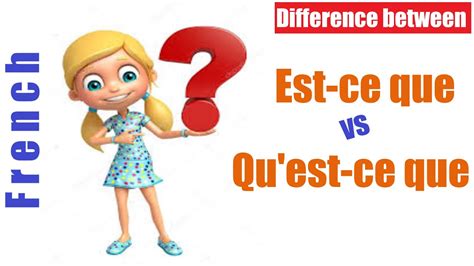 Lets Learn The Difference Between Est Ce Que And Quest Ce Que In