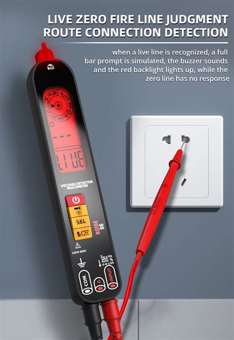 Bside S6 Voltage Detector Multimeter Voltage Tester