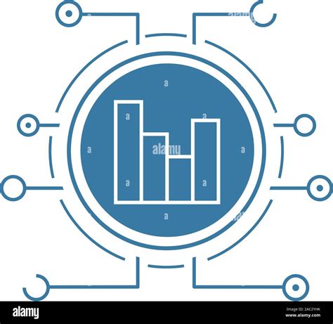 Gráficos Digital lineal plana larga sombra icono El análisis Las