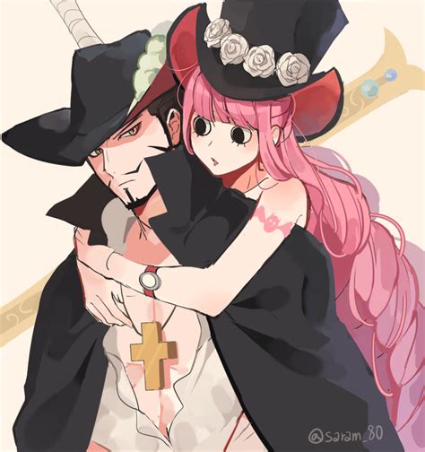 Perona And Dracule Mihawk One Piece Drawn By Joman Danbooru