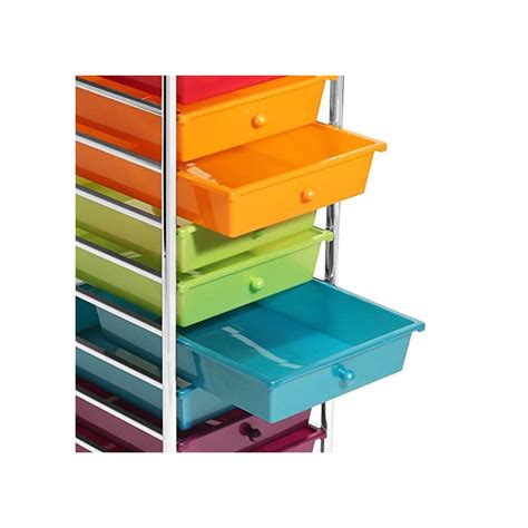 Seville Classics 10 Drawer Multipurpose Mobile Rolling Utility Storage