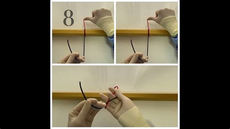 【one Handed Surgical Knot】right Middle Fingerleft Rotation×1 X18