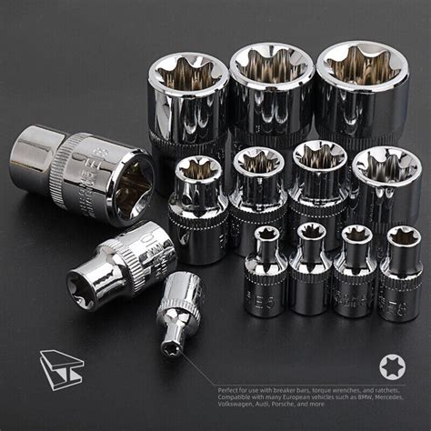 Pcs E Type Torx Star Female Bit Socket Set Wrench Sockets E E