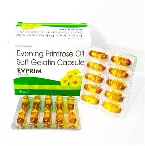 Evening Primrose Oil Softgel Capsule Packaging Size 10X10 At Rs 1800