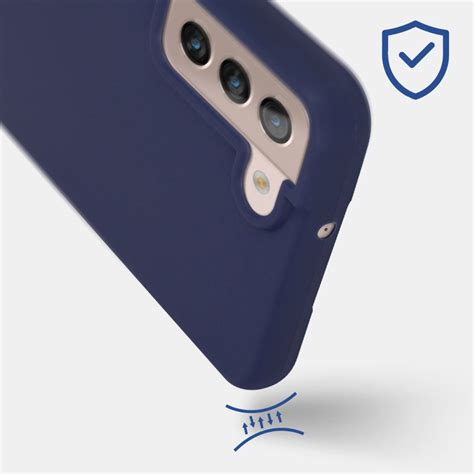 Capa para Samsung Galaxy S22 flexível de silicone acabamento fosco