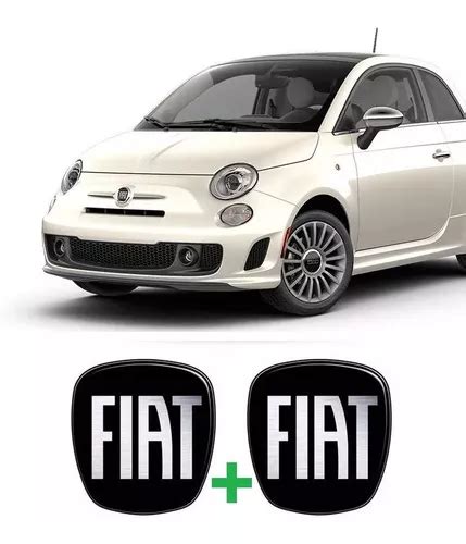 Kit Emblemas Aplique Fiat Preto Grade E Porta Mala Fiat Mercadolivre