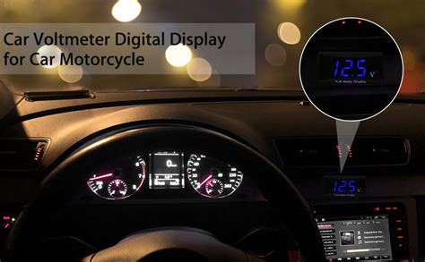 Amazon DC 12V Car Digital Voltmeter Gauge Waterproof LED Display