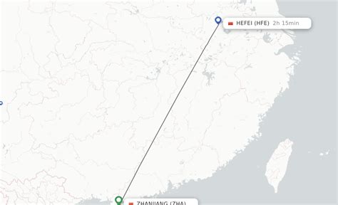 Direct Non Stop Flights From Zhanjiang To Hefei Schedules