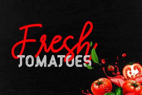 Red Peppers Font By Diqtam Creative Fabrica