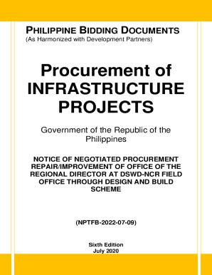 Fillable Online Philippine Bidding Documents Philippine Ports