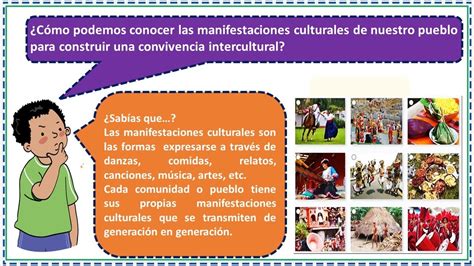 Conocemos Las Manifestaciones Culturales Para Fortalecer La Convivencia