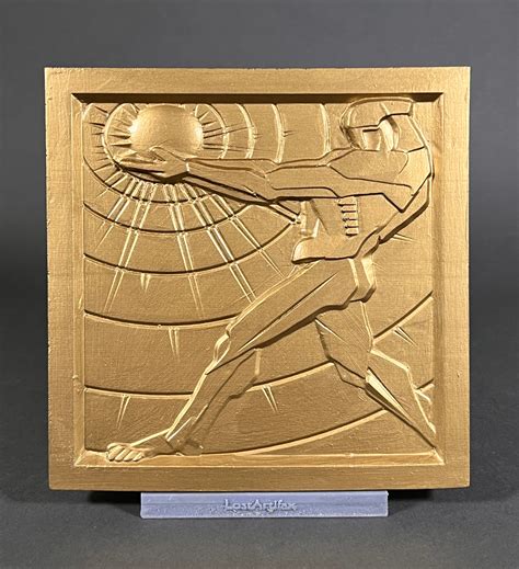 Man Holding Sun Art Deco Bas Relief Chambellan Recreation In Etsy Uk