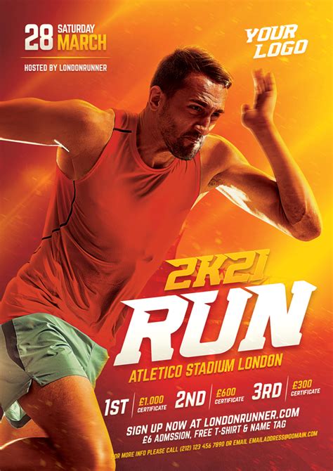 Running Sport Flyer Behance