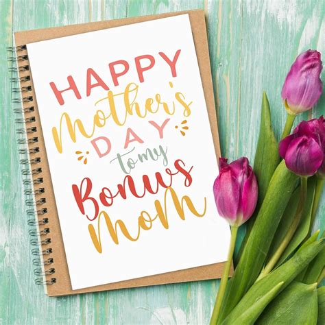 Mothers Day Card For Bonus Mom Funny Mother S Day Card Gifts For Bonus