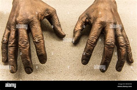 Dallas Texas Usa 06th May 2018 The Bronzed Hands Of President