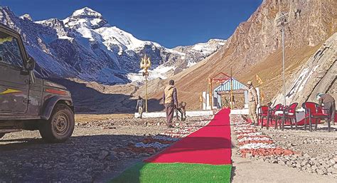 Preparations At Adi Kailash View Point For Prime Minister Narendra Modi