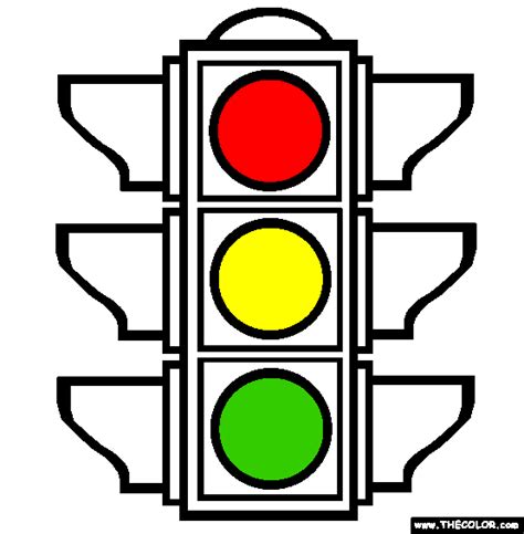 The Traffic Light Coloring Page Free The Traffic Light Online Coloring Artofit