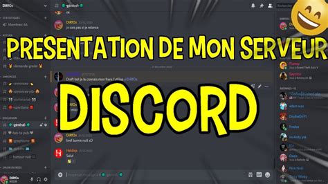 JE VOUS PRESENTE MON NOUVEAU SERVEUR DISCORD YouTube