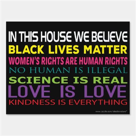 Customized In This House We Believe Yard Sign Zazzle