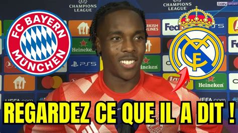 EXCLUSIF LE JOUEUR FRANÇAIS DU BAYERN MUNICH A DIT CECI À PROPOS DU