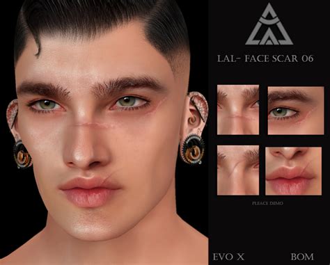 Second Life Marketplace Lal Face Scar 06 Lelutka Evo Xbom