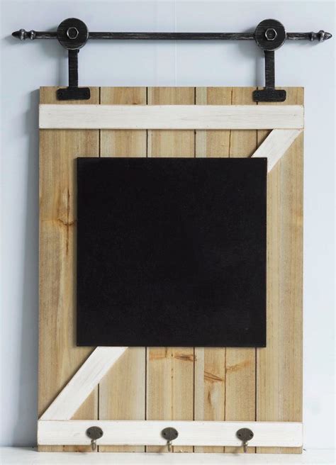 Gracie Oaks Barn Door Wall Mounted Chalkboard Reviews Wayfair