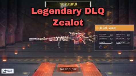 New Lucky Draw Legendary Dlq Zealot Gameplay Youtube