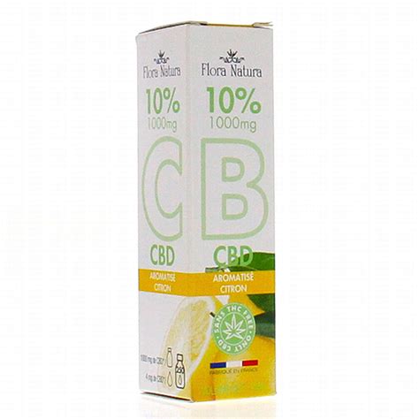 Flora Natura Huile De Cbd Aromatis Citron Ml Parapharmacie