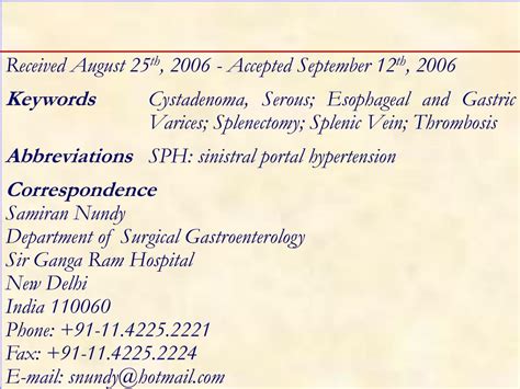 Ppt Sinistral Portal Hypertension A Case Report Powerpoint