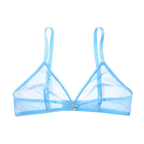 Dropshipping Varsbaby Sexy Bra Wireless Bralette For Women Transparent See Through Lingerie Sexy