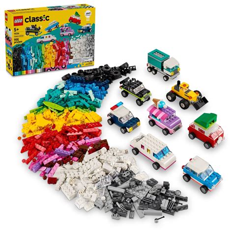 Lego Classic Creative Vehicles Colorful Construction Brick Building Kit With Ice