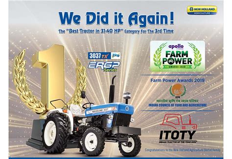 New Holland Agriculture did it again by standing first in the Apollo ...