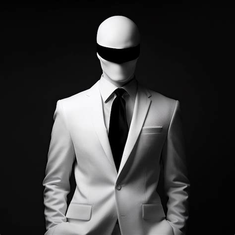 Premium Ai Image A White Mannequin Wearing A White Suit And Tie